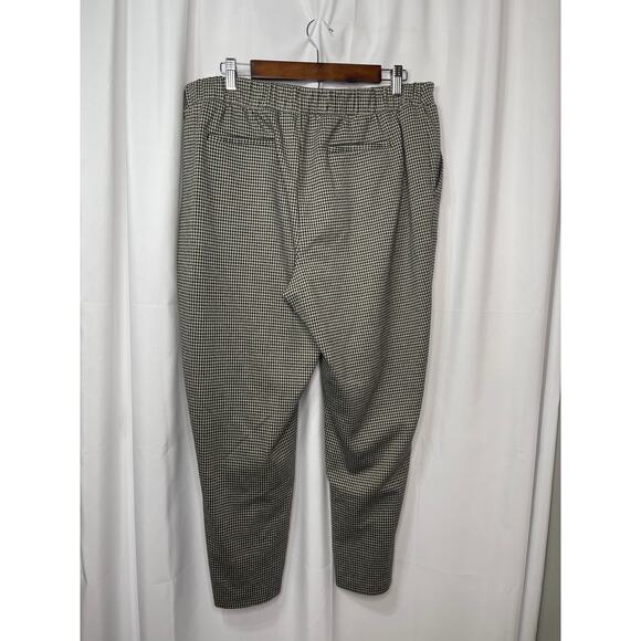 Nine West trousers slacks pants women's XL black khaki houndstooth pull on comfo - Picture 4 of 16